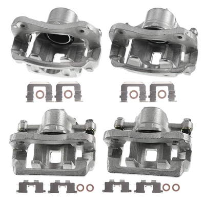 4 Pcs Front & Rear Disc Brake Calipers