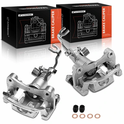 2 Pcs Rear Brake Caliper with Bracket