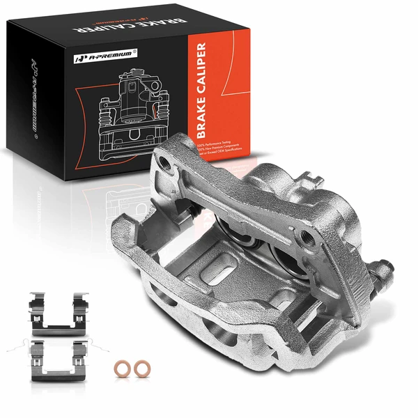 1-PC Brake Caliper, Front Left Driver Side, 1-Piston, A-Premium APBC2024