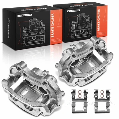2 Pcs Front Brake Caliper with Bracket