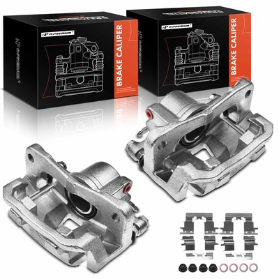 2 Pcs Rear Brake Caliper with Bracket