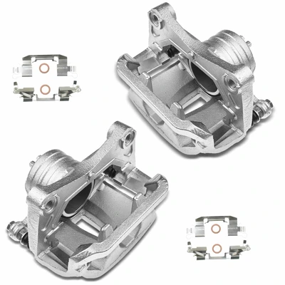 2 Pcs Front Brake Caliper with Bracket