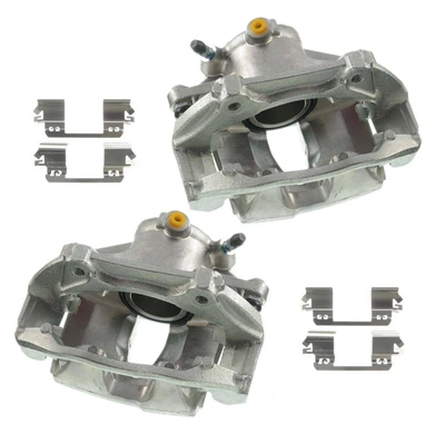 2 Pcs Front Brake Caliper with Bracket
