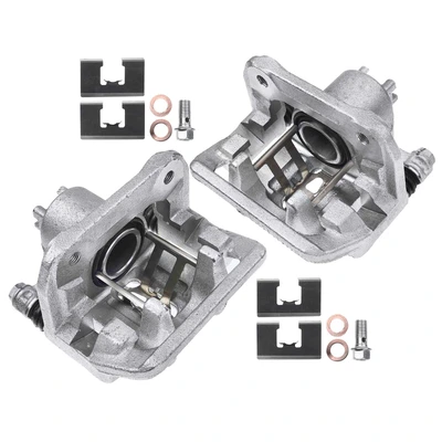2 Pcs Rear Disc Brake Calipers with Bracket