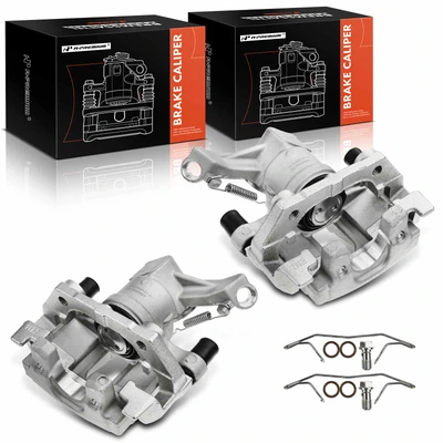 2 Pcs Rear Brake Caliper with Bracket