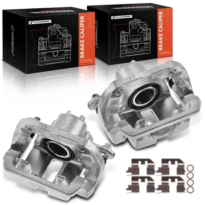 2 Pcs Rear Brake Caliper with Bracket