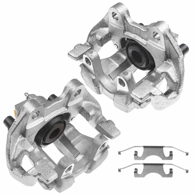 2 Pcs Rear Disc Brake Calipers with Bracket