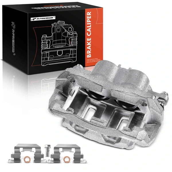 1-PC Brake Caliper, Front Left Driver Side, 2-Piston, A-Premium APBC0394