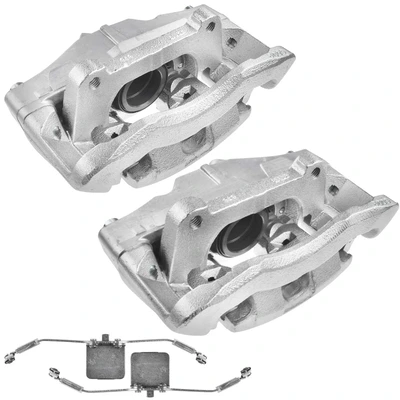 2 Pcs Front Disc Brake Calipers with Bracket