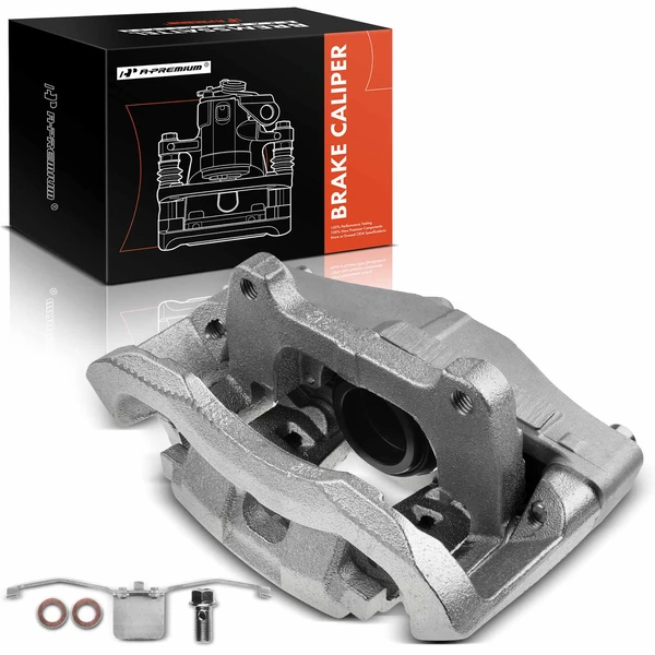 1-PC Brake Caliper, Front Left Driver Side, 1-Piston, A-Premium APBC2048