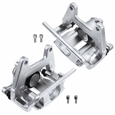 2 Pcs Rear Disc Brake Calipers with Bracket