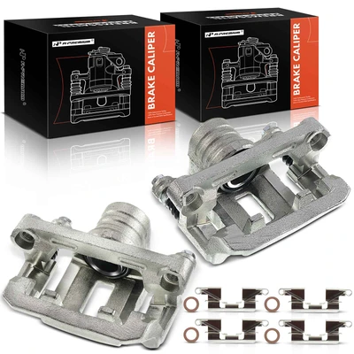 2 Pcs Rear Brake Caliper with Bracket