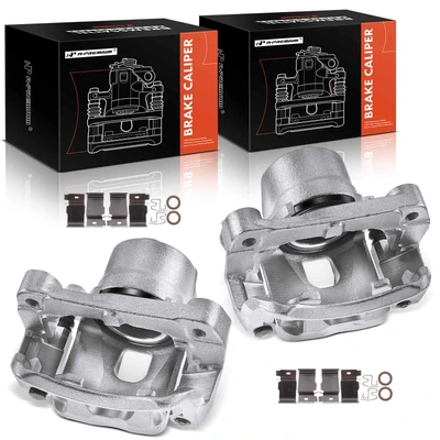 2 Pcs Front Brake Caliper with Bracket