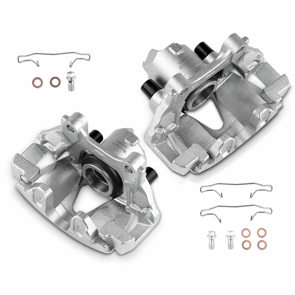2002-2005 Volkswagen Golf 2-Pc Brake Caliper Front Driver & Passenger 1-Piston A-Premium APBC3360