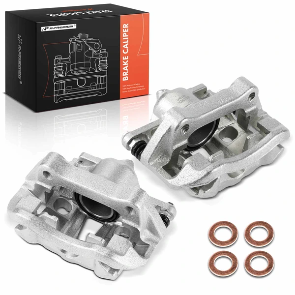 2-Pc Brake Caliper Front Driver & Passenger 1-Piston A-Premium APBC4636