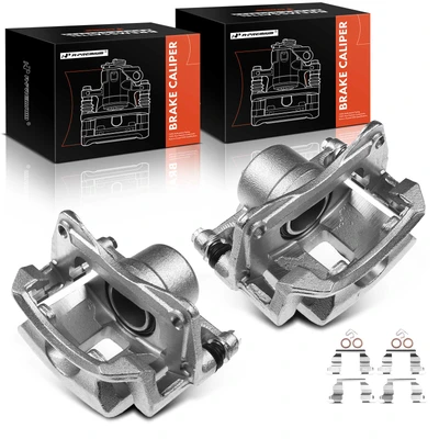 2 Pcs Front Brake Caliper with Bracket