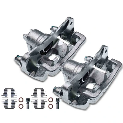 2 Pcs Rear Brake Caliper with Bracket