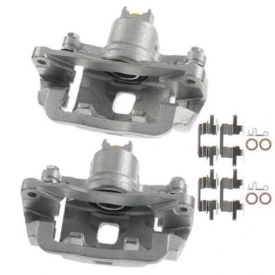2 Pcs Rear Brake Caliper with Bracket