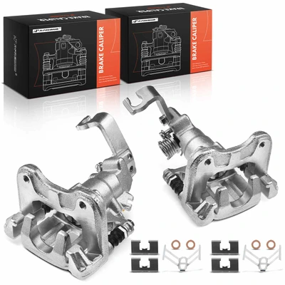 2 Pcs Rear Brake Caliper with Bracket