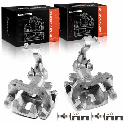 2 Pcs Rear Brake Caliper with Bracket