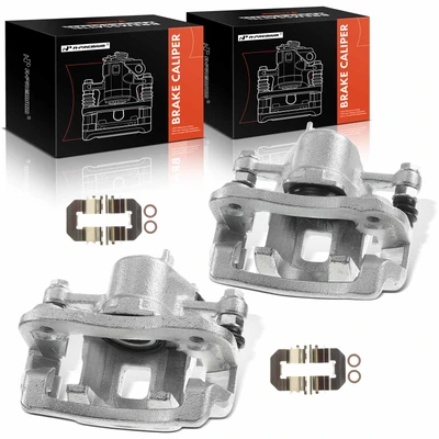 2 Pcs Rear Brake Caliper with Bracket