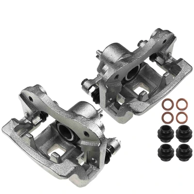 2 Pcs Rear Brake Caliper with Bracket
