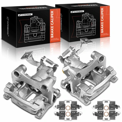 2 Pcs Rear Brake Caliper with Bracket