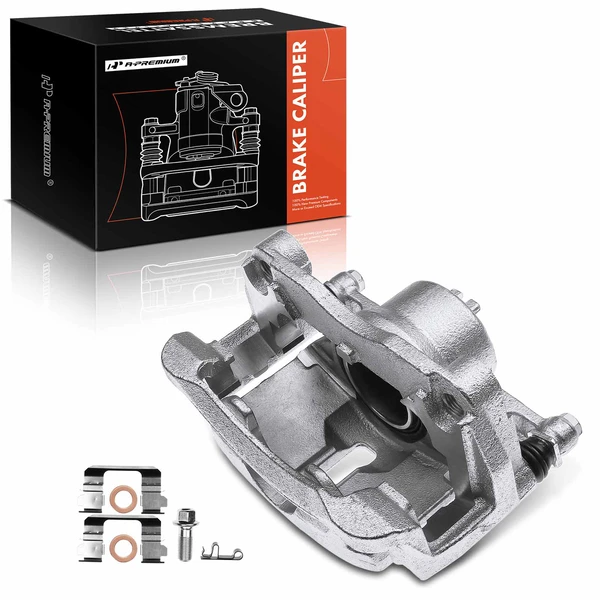 2008-2013 Nissan Rogue 1-Pc Brake Caliper Front Left Driver Side 1-Piston A-Premium APBC1574