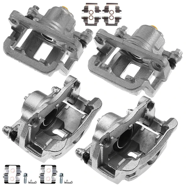 2008-2013 Nissan Rogue 4-Pc Brake Caliper Front & Rear 1-Piston A-Premium APBC2452