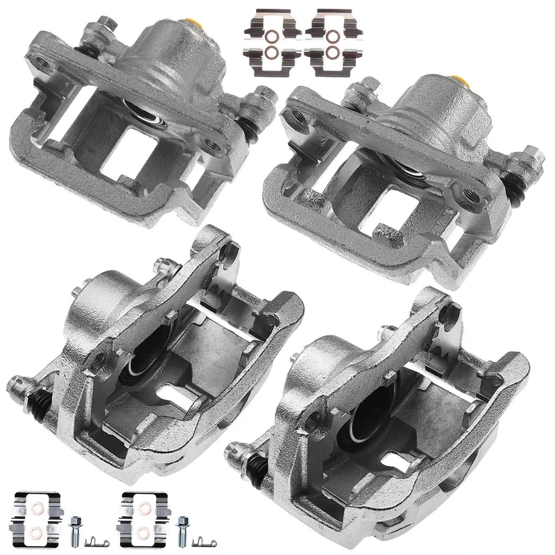 2014-2015 Nissan Rogue Select 4-Pc Brake Caliper Front & Rear 1-Piston A-Premium APBC2452