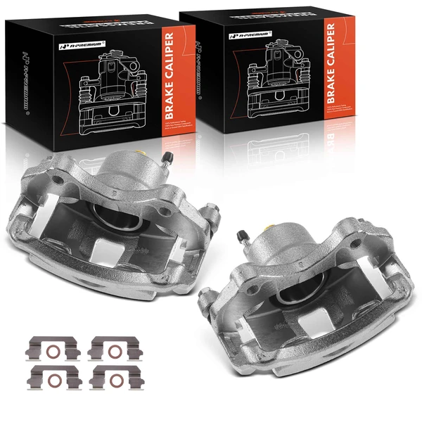 2007-2016 Nissan Tiida 2-Pc Brake Caliper Front Driver & Passenger 1-Piston A-Premium APBC0936