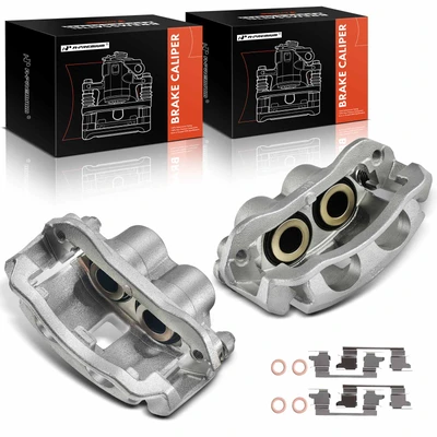 2 Pcs Rear Brake Caliper with Bracket