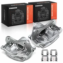 2 Pcs Front Brake Caliper with Bracket