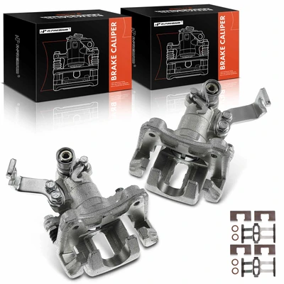 2 Pcs Rear Brake Caliper with Bracket