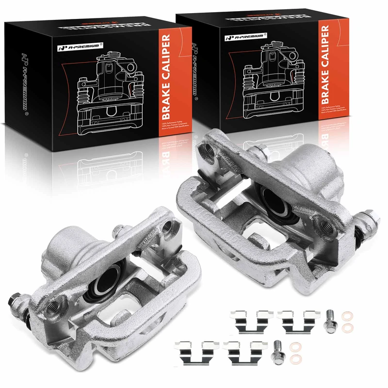 2007-2010 Nissan Tiida 2-Pc Brake Caliper Rear Driver & Passenger 1-Piston A-Premium APBC2101