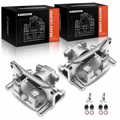 2 Pcs Rear Brake Caliper with Bracket