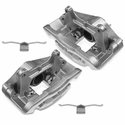 2 Pcs Front Brake Caliper with Bracket
