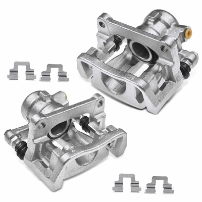 2 Pcs Rear Disc Brake Calipers with Bracket