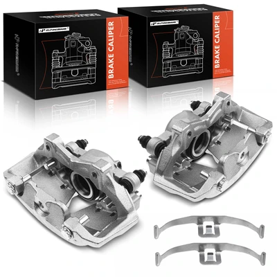 2 Pcs Front Brake Caliper with Bracket