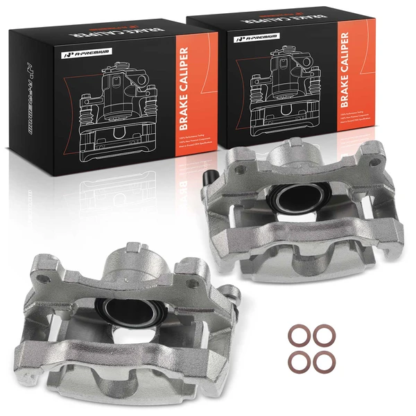 2-PC Brake Caliper, Front Driver & Passenger, 1-Piston, A-Premium APBC1101