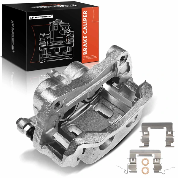 1-PC Brake Caliper, Front Left Driver Side, 2-Piston, A-Premium APBC2112