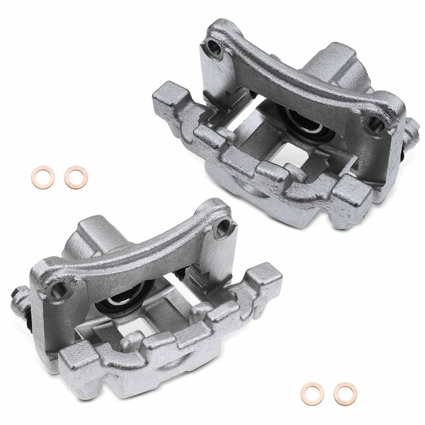 2007-2008 Infiniti G35 2-Pc Brake Caliper Rear Driver & Passenger 1-Piston A-Premium APBC3233