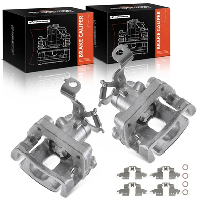 2 Pcs Rear Brake Caliper with Bracket