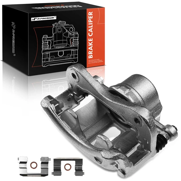 1-PC Brake Caliper, Front Left Driver Side, 1-Piston, A-Premium APBC2404
