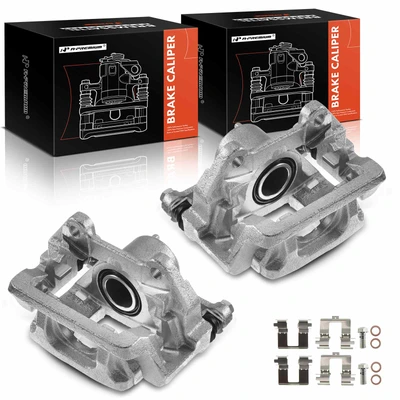 2 Pcs Rear Brake Caliper with Bracket