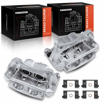 2 Pcs Front Brake Caliper with Bracket