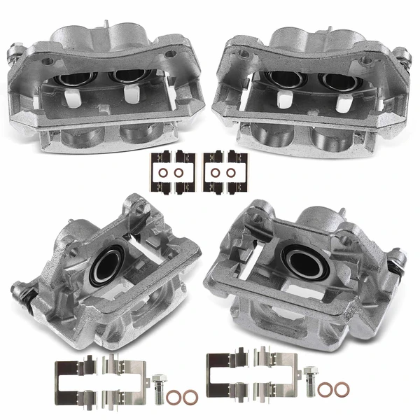 2009-2015 Honda Pilot 4-Pc Brake Caliper Front & Rear 2-Piston (Front); 1-Piston (Rear) A-Premium APBC2464