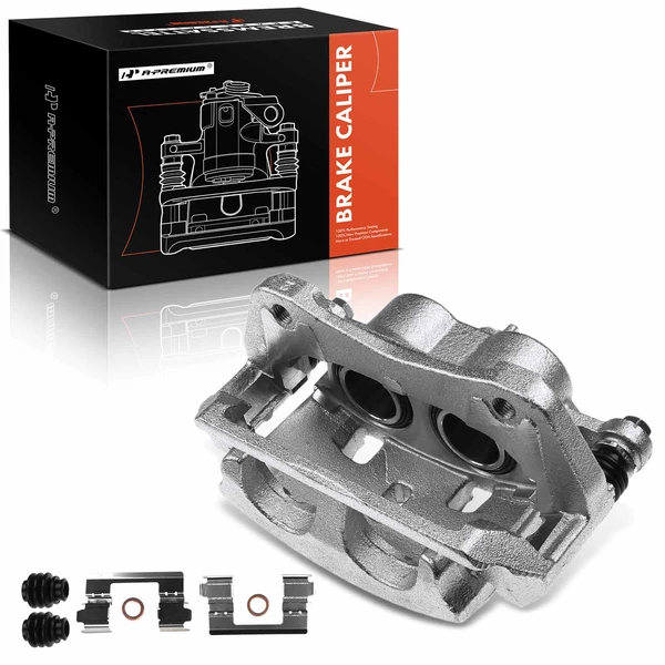 1-PC Brake Caliper, Front Left Driver Side, 2-Piston, A-Premium APBC2114