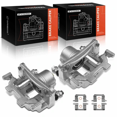 2 Pcs Rear Brake Caliper with Bracket