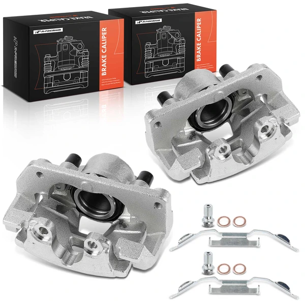 2009-2010 2013-2015 Jaguar XF 2-Pc Brake Caliper with Bracket Front Driver & Passenger 1-Piston A-Premium APBC4526